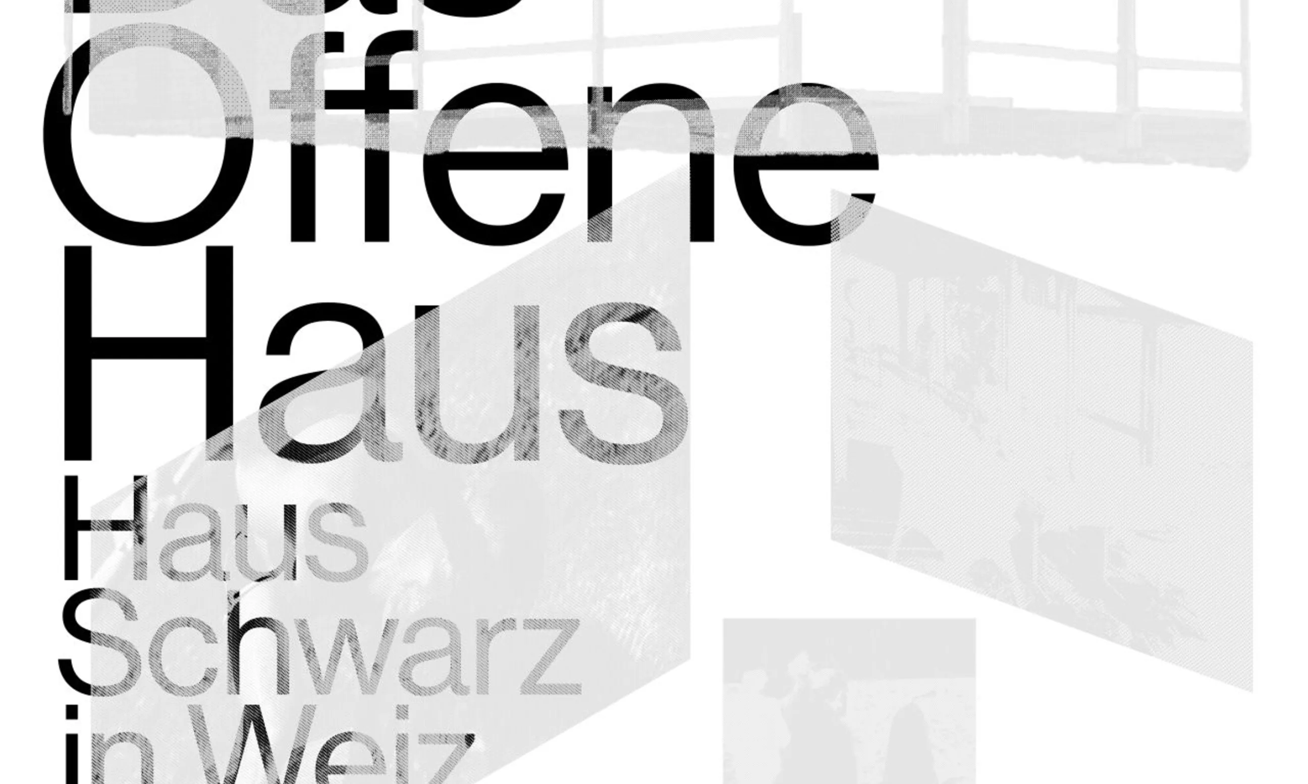 Veranstaltungsflyer - Schwarze Schrift auf weiß-grauem Hintergrund, im Hintergrund graue Silhouetten
