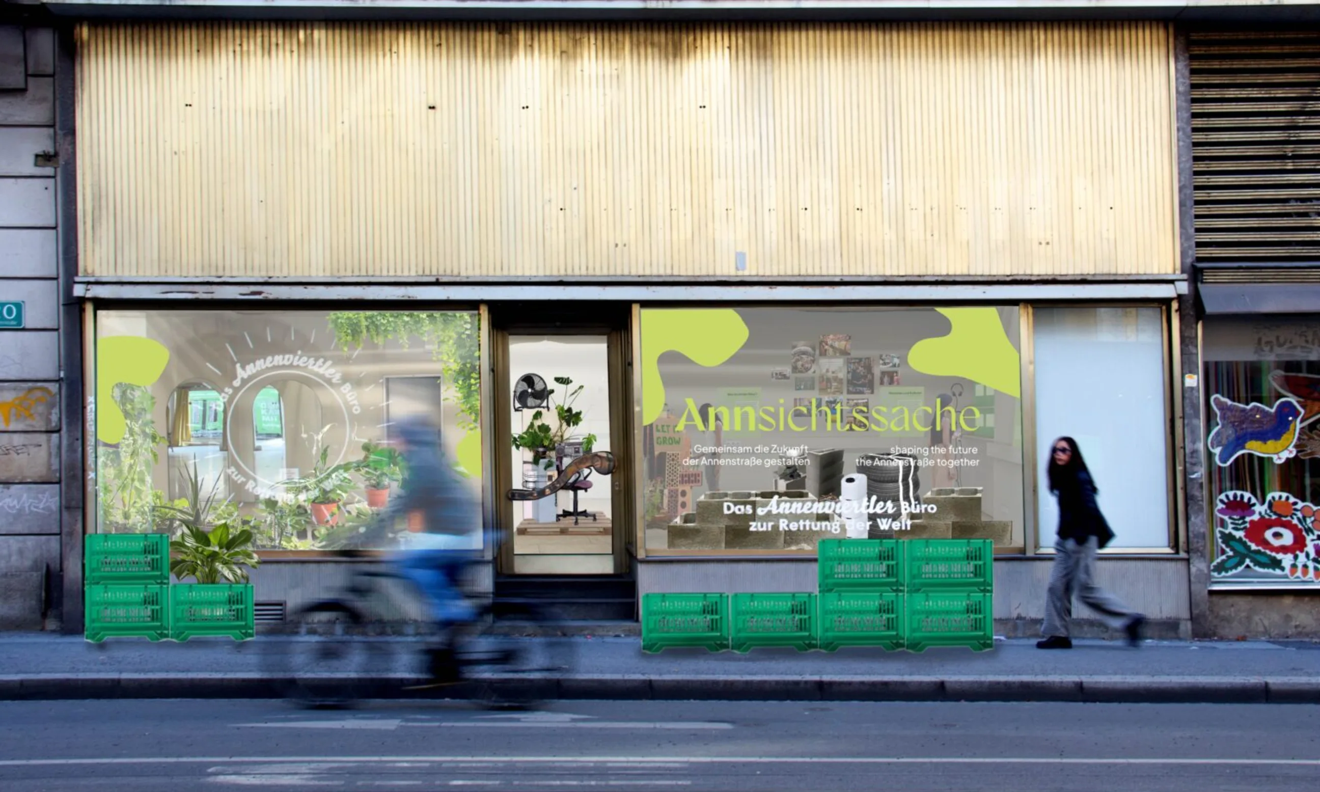 Schaufenster im Straßenraum