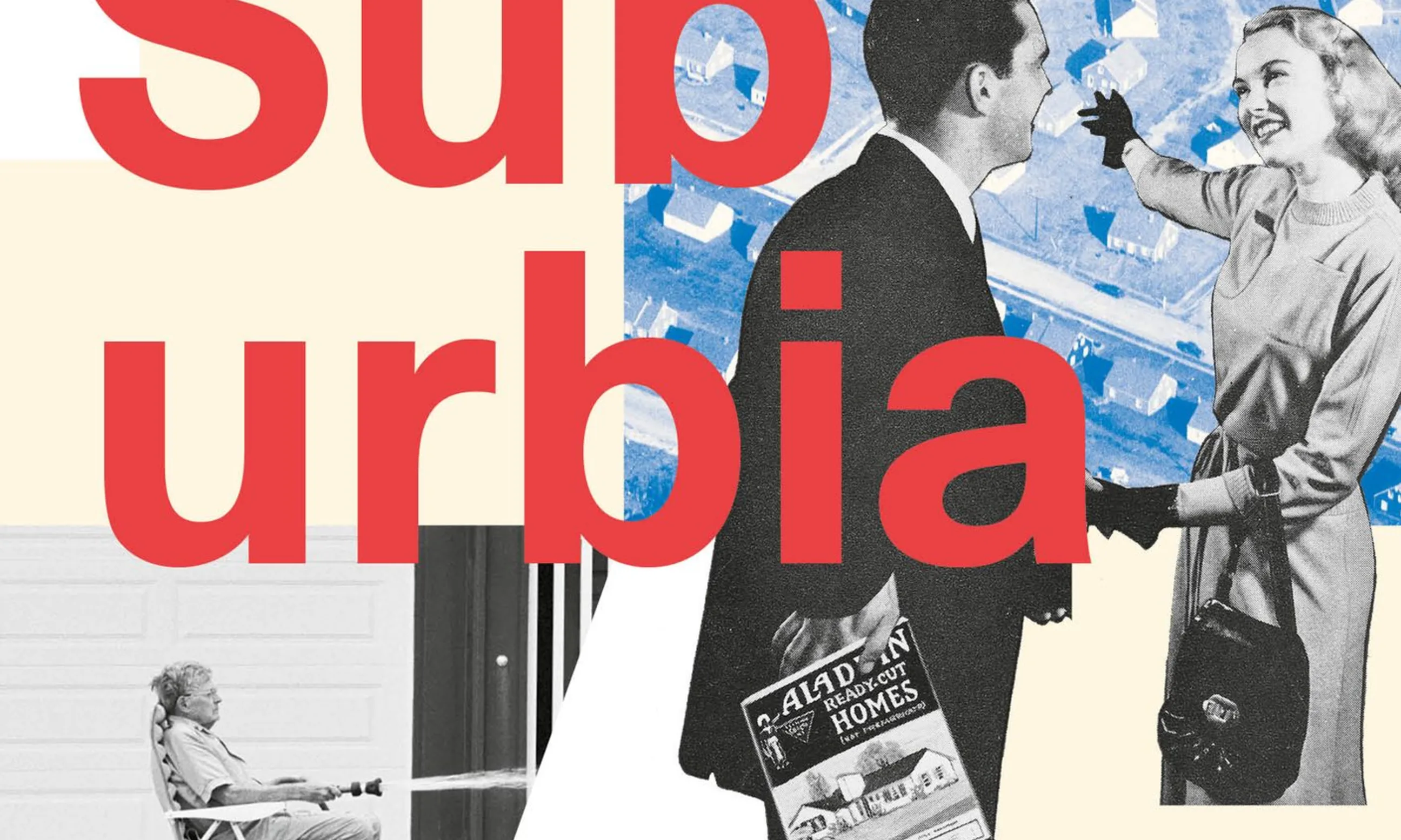 Plakat der Ausstellung, Collage mehrerer Fotografien, im Vordergrund der Text mit Informationen zur Ausstellung