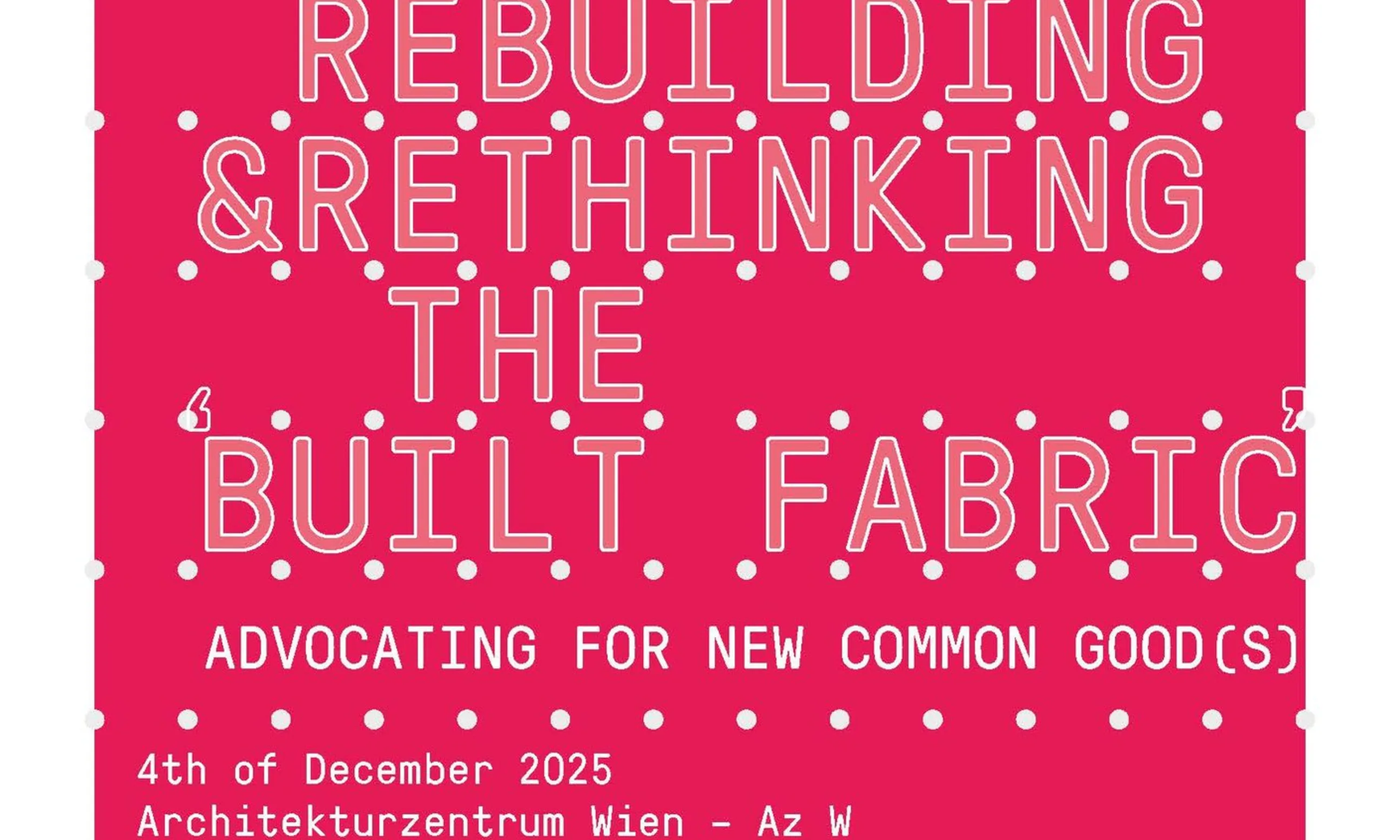 Plakat zum 11. Forum Architekturwissenschaft