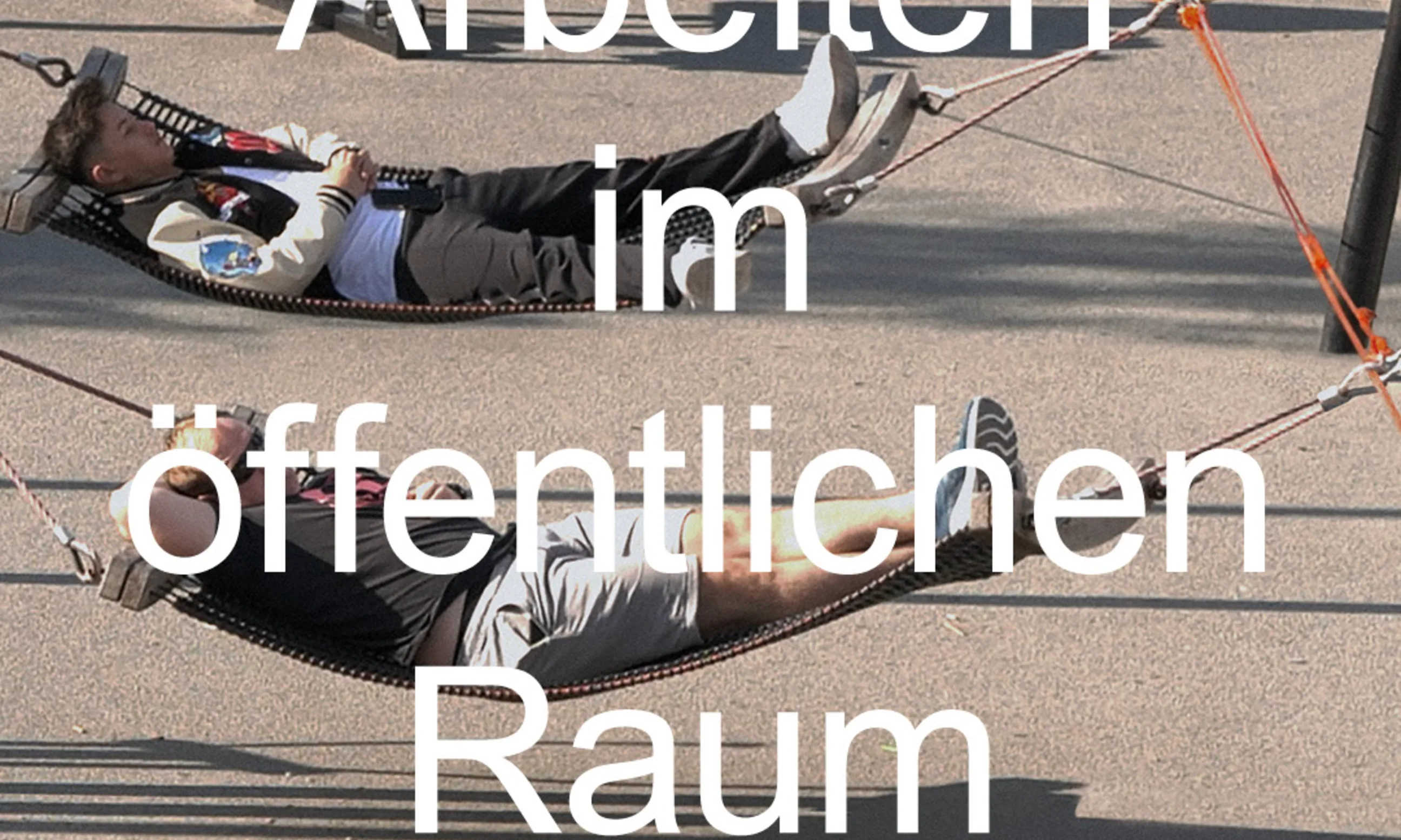 Plakat der Ausstellung Arbeiten im Öffetnlichen Raum, Leopold Kessler, musa 2025