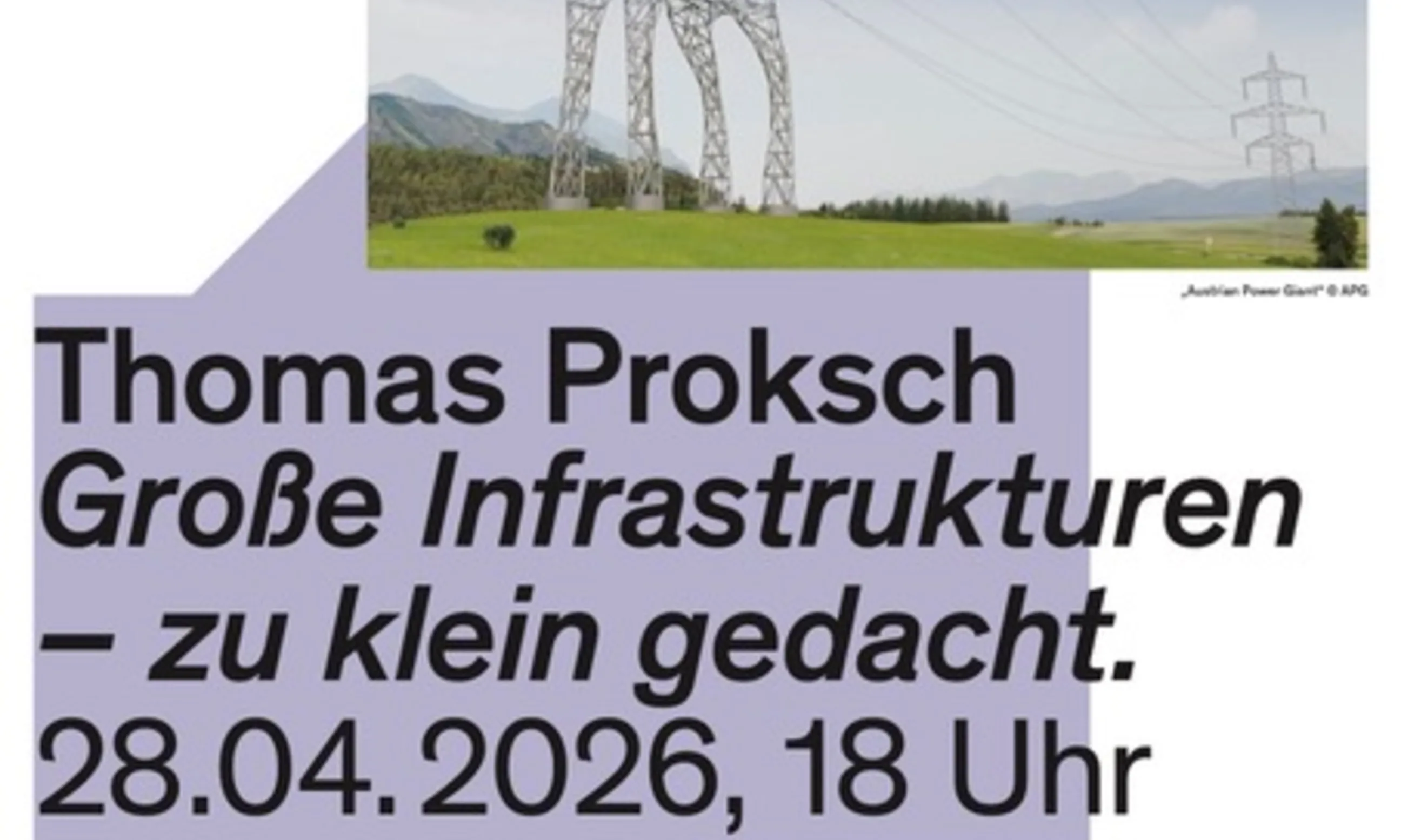 Plakat der Veranstaltung