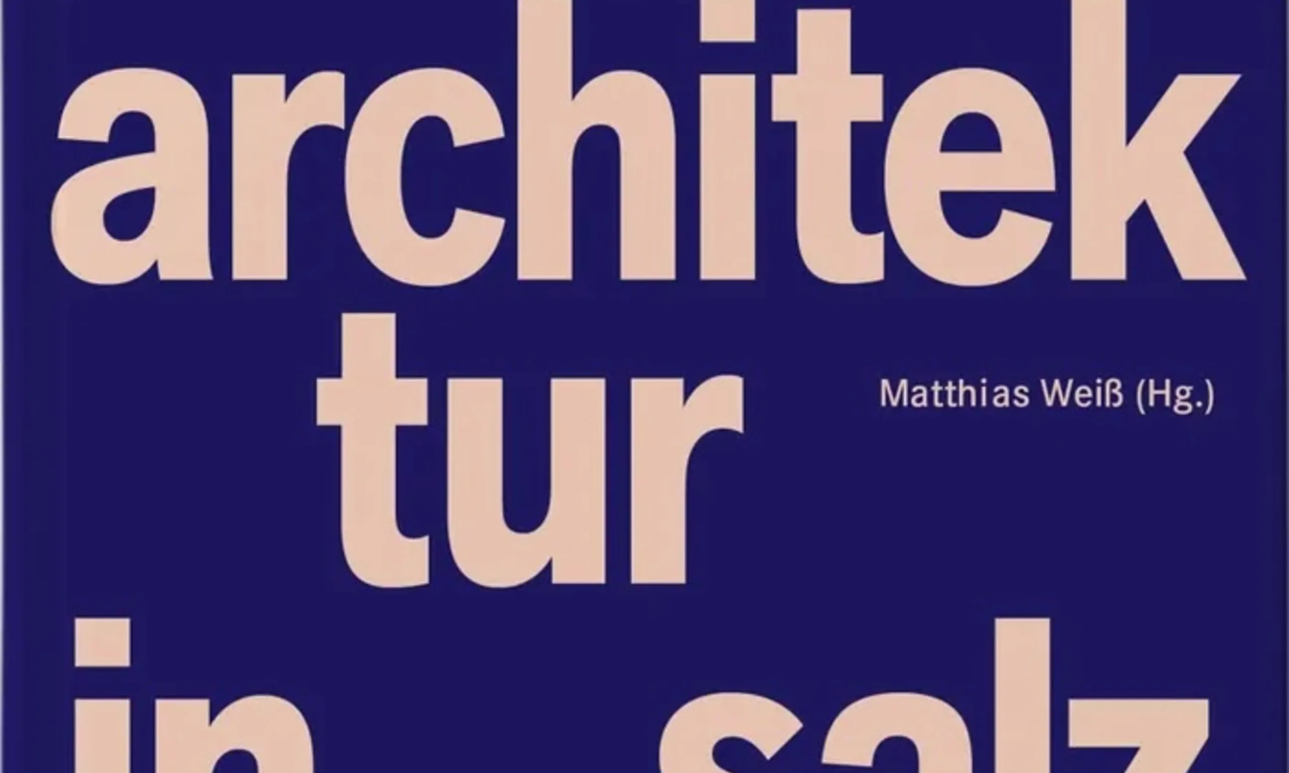 Buchcover Moderne Architektur in Salzburg