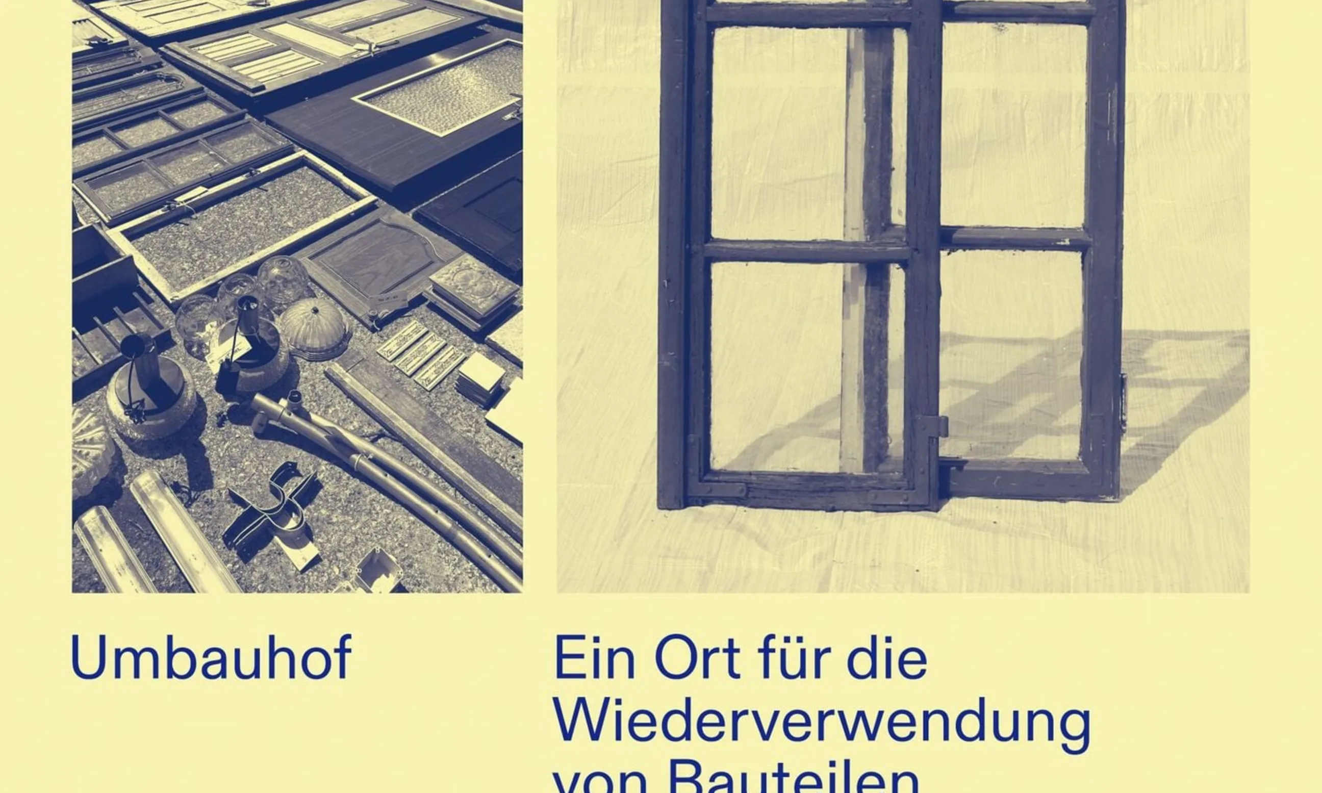 Buchcover Umbauhof. Ein Ort für die Wiederverwendung von Bauteilen